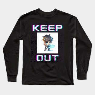 Keep Out - Anime Lover Game Sign Long Sleeve T-Shirt